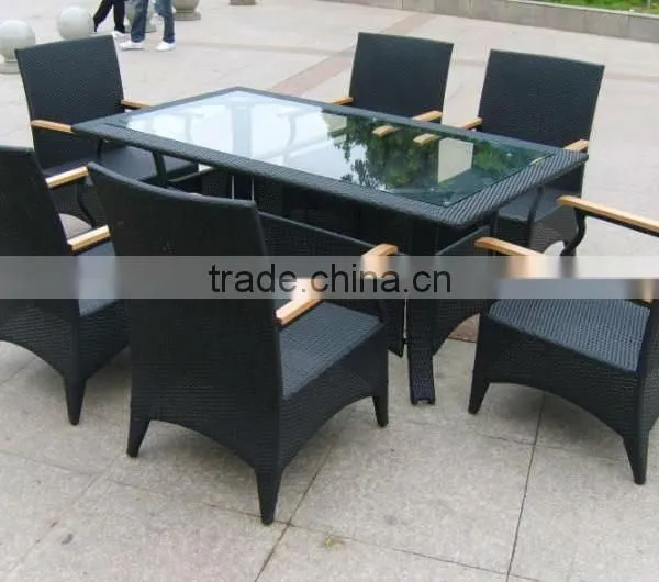 Rattan Outdoor/living Room Furniture PE Rattan Dining Sets for 6 Persons photo-3