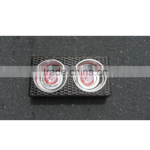 Double&Single Size Stainless Pet Bowl photo-5