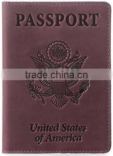 Genuine Leather Tianhooo Leather Passport Cover & Holder for Men Women Passport Case photo-5
