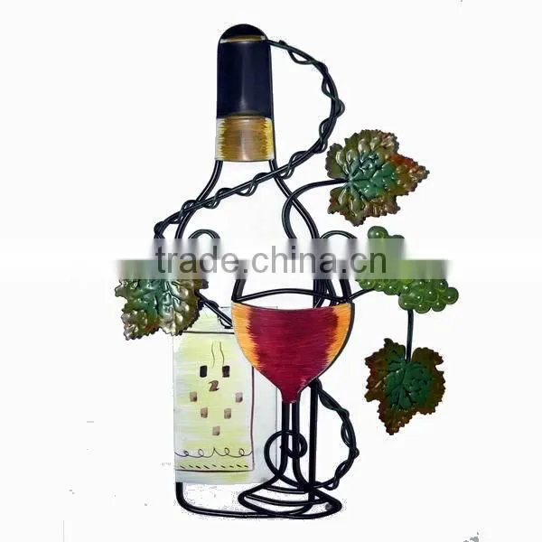 Hot Sale Metal Wine Bottle Wall Decor photo-3