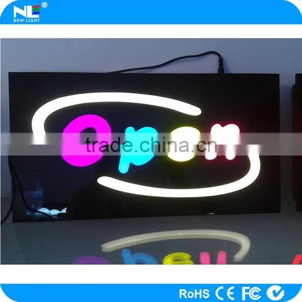 Full Colors Changing Wireless LED Open Sign Display Board With Remote Control photo-2