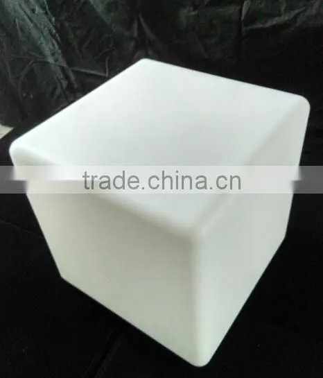Led Light up Cube Coffee Table /bedside Illuminated PE Table With Led Light photo-2