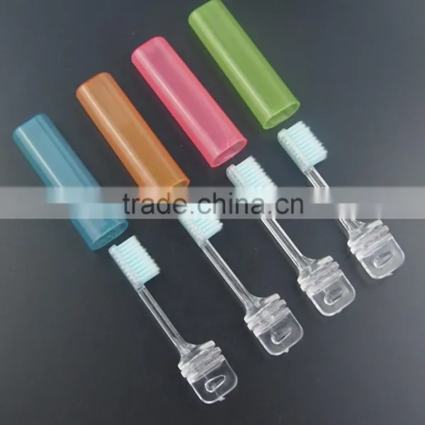 Multi Color Medium Bristle Foldable Denture Toothbrush Box Toothbrush Manufaturer photo-3