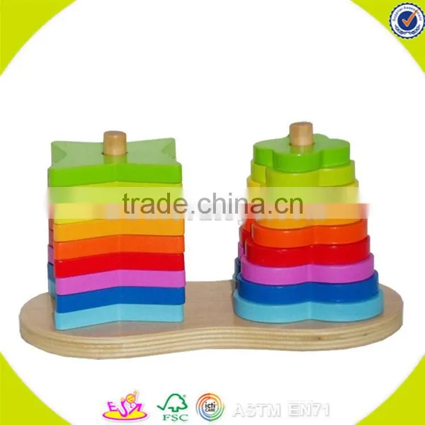 Wholesale Colorful Wooden Sorting Blocks Game for Kids Multishape Baby Wooden Sorting Blocks Toy W13D026 photo-3
