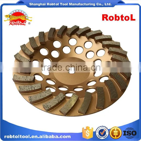 125mm Turbo Row Waved Spiral Diamond Grinding Disc Cup Wheel for Concrete Floor 5" Cutting Tools Abrasive Polishing Grinder photo-4