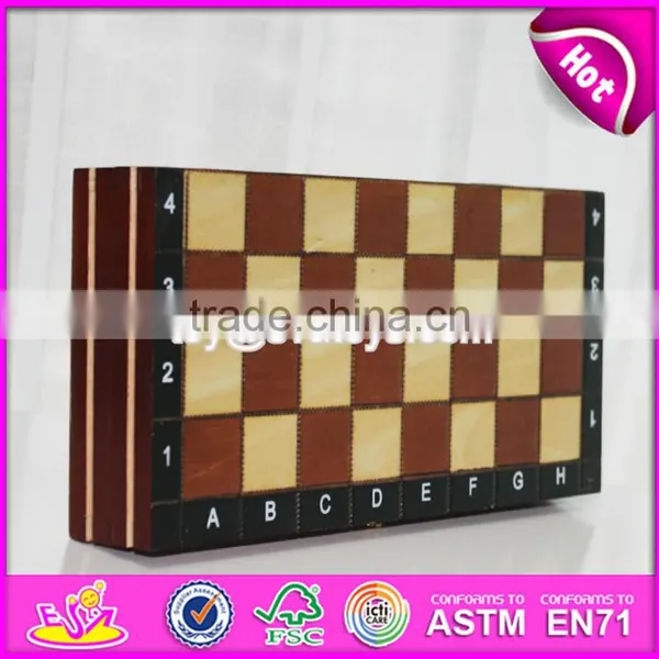 2017 New Design Children Educational Wooden Chessboard With Chess Pieces W11A055 photo-3