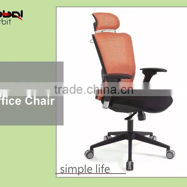 Adjustable Hight Mobile Ergonomic Reclining Mesh Office Chair With Headrest photo-6