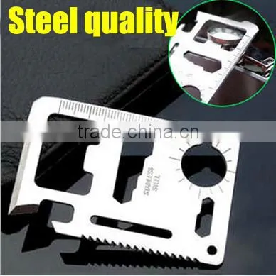 11 in 1 Mini Emergency Survival Multi Function Card Tool photo-3