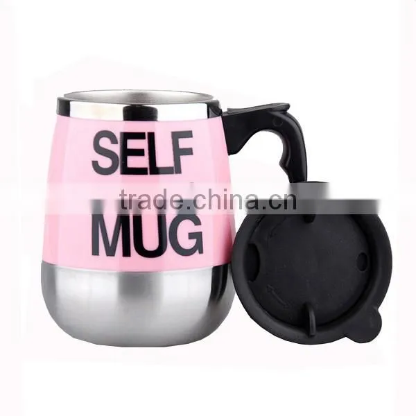 Automatic Battery Operated Stainless Steel Self Stirring Self Mixing & Spinning Cup photo-4