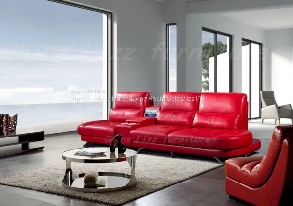 China Leisure Italy Leather Sofa Divan Furniture photo-3