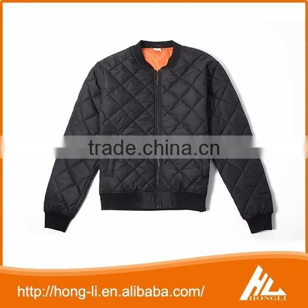 Fashion Nylon Men Casual High Quality Zipper Pockets Plain Bomber Jacket photo-3