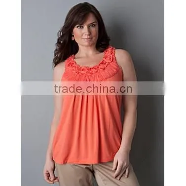 Girls Blank Ruffle Sleeve t Shirt