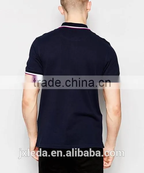 Customize Men Short Sleeve 100% Cotton Pique Dry Fit Sports Golf Polo Shirt photo-2