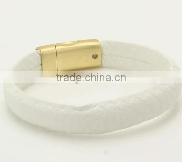 Mens Snake Leather Bracelets,PU Leather Bracelets,custom Logo Magnetic Bracelet photo-4