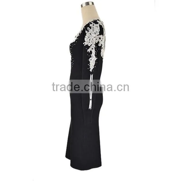 Latest Dress Designs Apparel Sexy Dress Woman Cashmere Sweater photo-3
