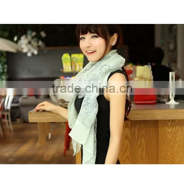 Hot Sale Chinese Style 5 Color Choice High Quality Lady Chiffon Material Shawl Fashionable Scarf photo-5