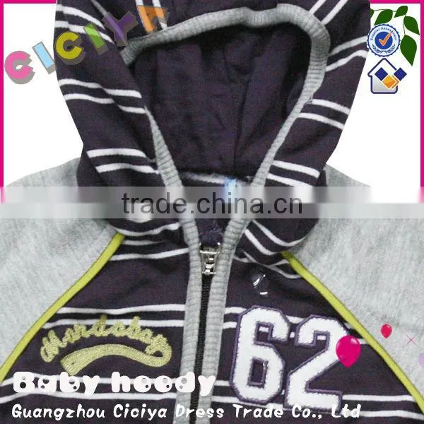 Wholesale Custom Boutique Baby Boys Coat Knitting Cotton Stripped Zip up Jacket for Baby Boys photo-2