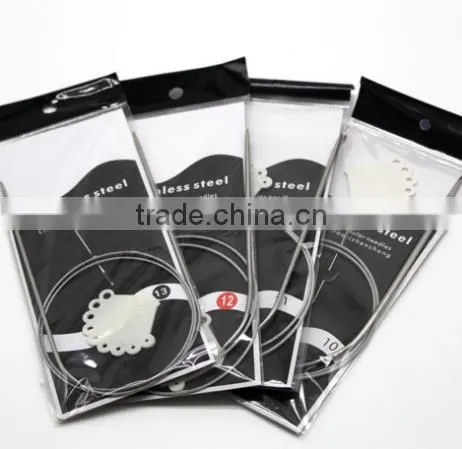 Stainless Steel Circular Knitting Needles Set 6-10# photo-2