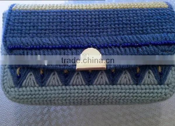 Plastic Canvas Clutchbag Sheets/Shapes ,Cross Stitch Purse/Bag 14X13inch photo-4