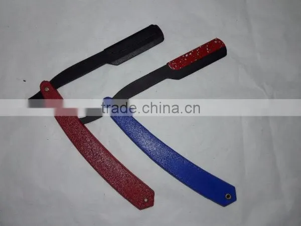 Plastic Handle Disposable Straight Razor Blades photo-4