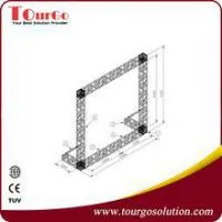 Aluminum Truss For Led Screen Hanging Backgroud Truss