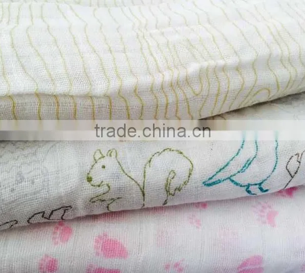 Hot Sales 100% Cotton Muslin Baby Wraps photo-2