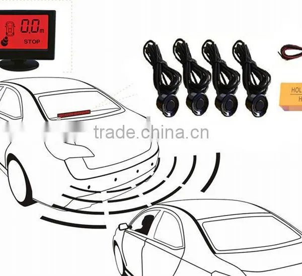 Three Colours LCD Display Parking System Car Radar Detector photo-3