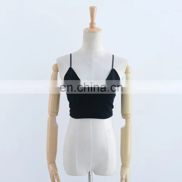 Velvet Bralette Soft Women Bralette Top Ladies Lingerie photo-3