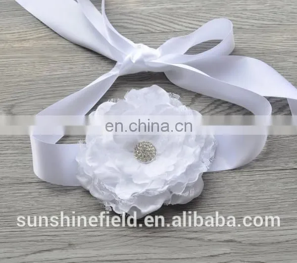 Laced Peony Flower Sash Belt For Kids photo-3