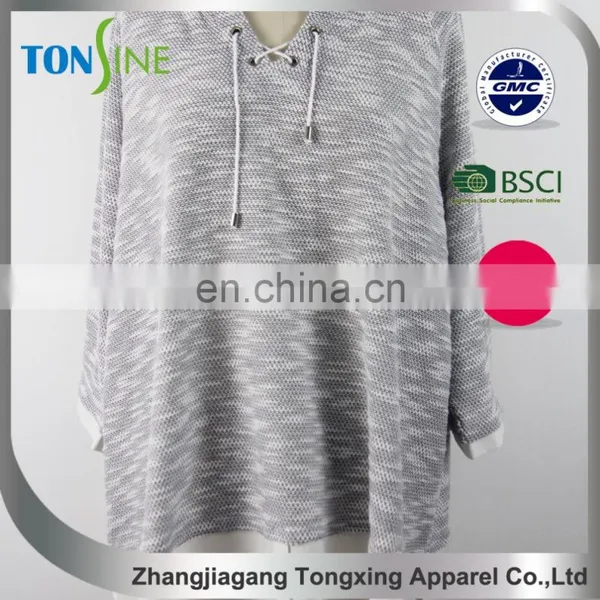 Plus Size Cut and Sew Top With Chiffon for Woman
