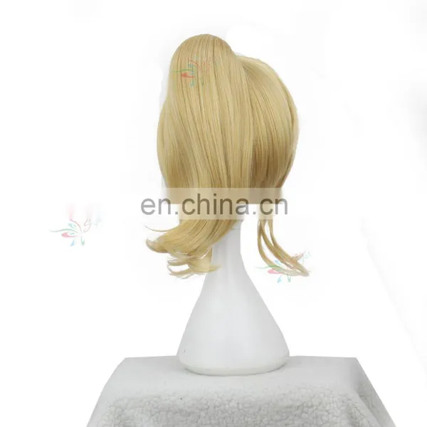 Styler Brand 2016 Cheap Good Quality Curly Golden Short Gumi Cosplay Wigs photo-3