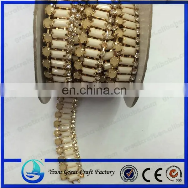 Rhinestone Chain Trimming for Garment, Bags,Shoes Decoration Accessory