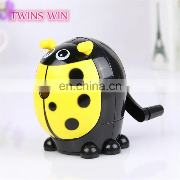 Korean Stationery Flash Ladybug Automatic Pencil Sharpener for School Kids Cartoon Novelty Pencil Sharpeners photo-2