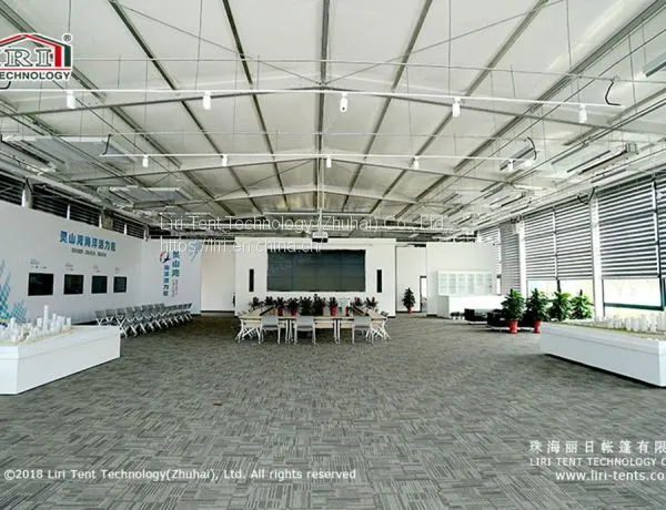 Aluminum Tent With Glass Wall Decorated for Office