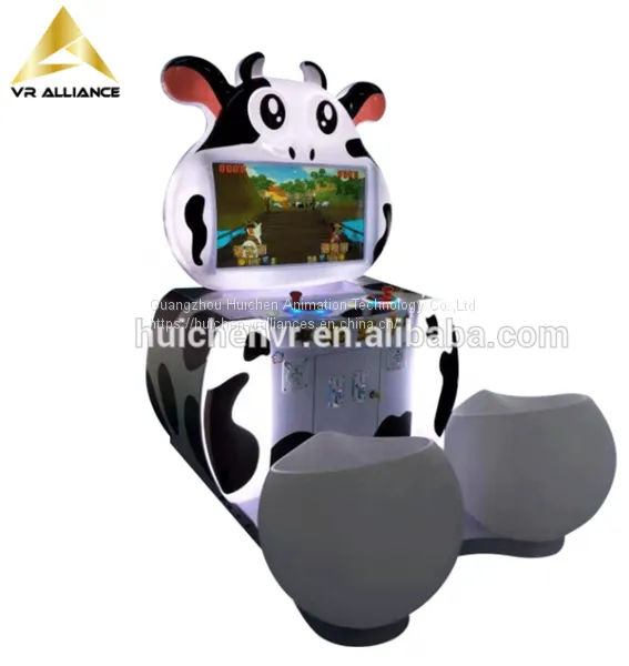 Indoor Amusement Coin Pusher Attractive Lovely Cow Kids Arcade Game Machine photo-2