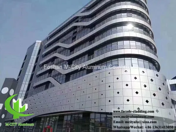 China Factory 3mm Aluminum Perforated Screen Metal Sheet for Wall Cladding Decoration photo-2