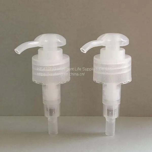 Factory Wholesale 24/410 Lotion Pump Transparent Color Hand Press Type PP Material Lotion Pump Skin Care Screw Lotion Pump