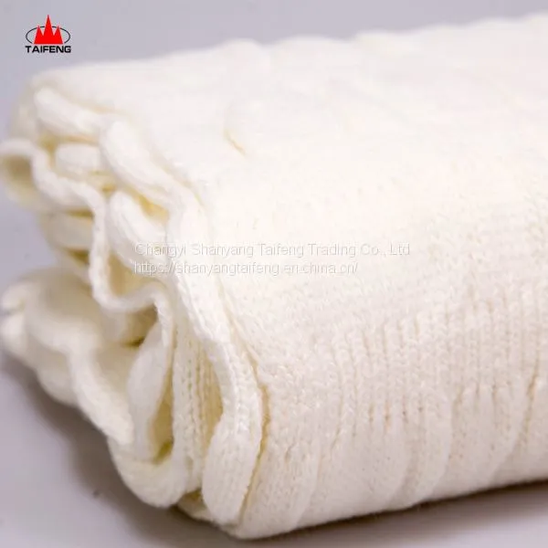Super Soft Striped Pattern Organic Baby Knit Shawl Bed Blanket photo-2