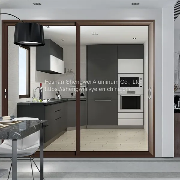 Wood Grain Extrusion Heat Insulation Aluminum Profiles for Windows and Doors photo-5