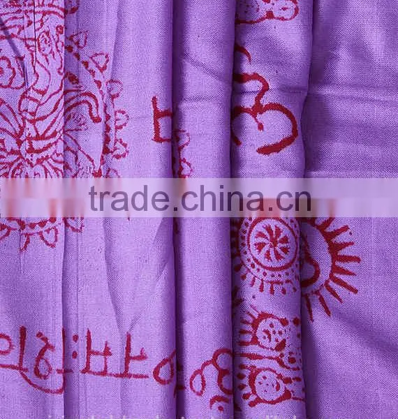 Stole Om Print Yoga Hindu Spiritual Rayon Dupatta Scarf Scarves Wholesale Amazon FBA Suplier photo-6