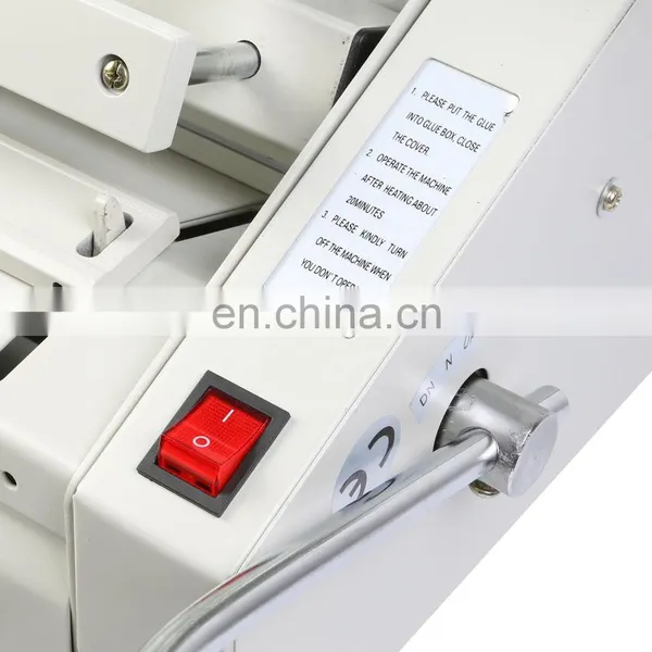 Manual Book Binding Machine With Hot Glue Square Back Desktop Book Perfect Binding Machine photo-5