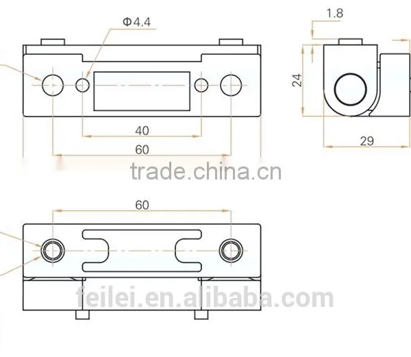 High Quality Zinc Plated Metal Zinc Alloy Industric Hinge photo-6