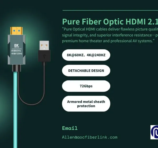 OEM Factory Wholesale 8K HDMI MPO Fiber Optic Extension Cable Kit-Detachable-300m-48Gbps photo-3