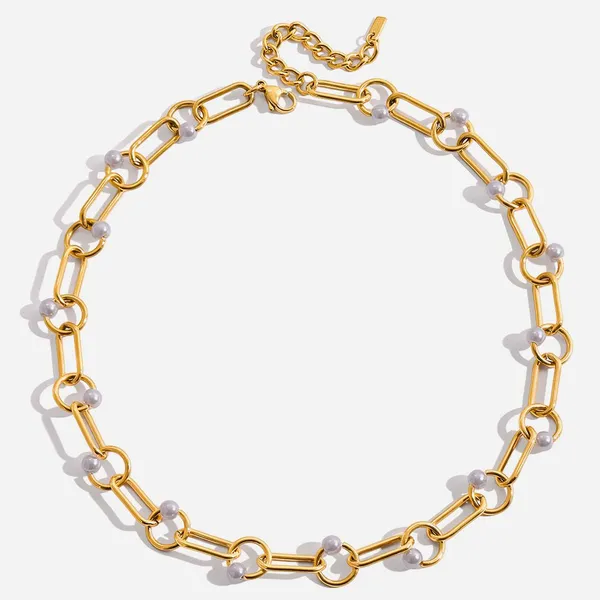 Sea Water Resistant Stainless Steel Necklace With 0.5 Micron TiN Layer photo-2