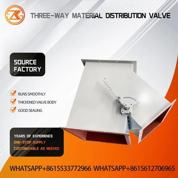 Electro-hydraulic Three-way Flow Switch Gate Heavy Duty High Silo Pressure Hot Clinker Ash Diverter Valve photo-4