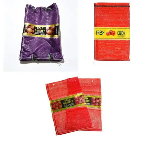 Potato Onions Fruit Vegetables Agriculture PP Leo Net Bag Sack Leno Mesh Bag