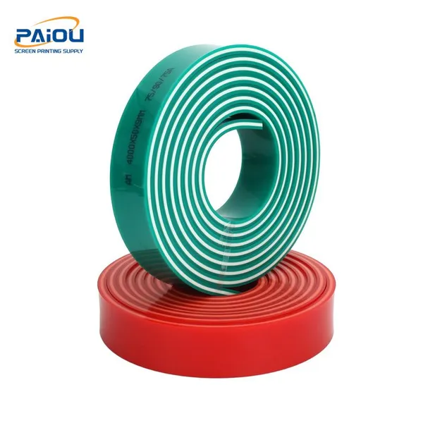 Silk Screen Printing Rubber Squeegee Blade Popular Selling Size 9X50X4000mm