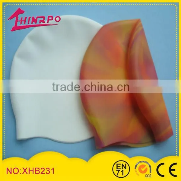 Silicone Material Custom Printed Swimming Caps Silicon Swimming Cap photo-4