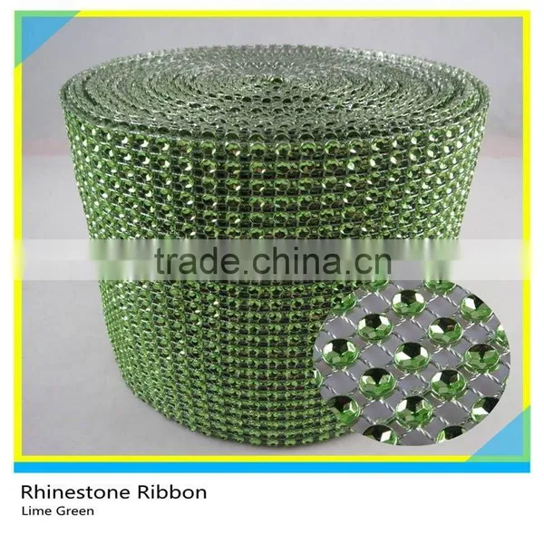 24 Rows 10 Yards Loose Blue Rhinestone Sew On Trims Mesh Roll photo-4