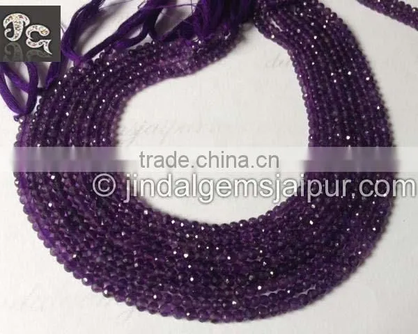 Wholesale African Amethyst Faceted Round Beads 4 MM